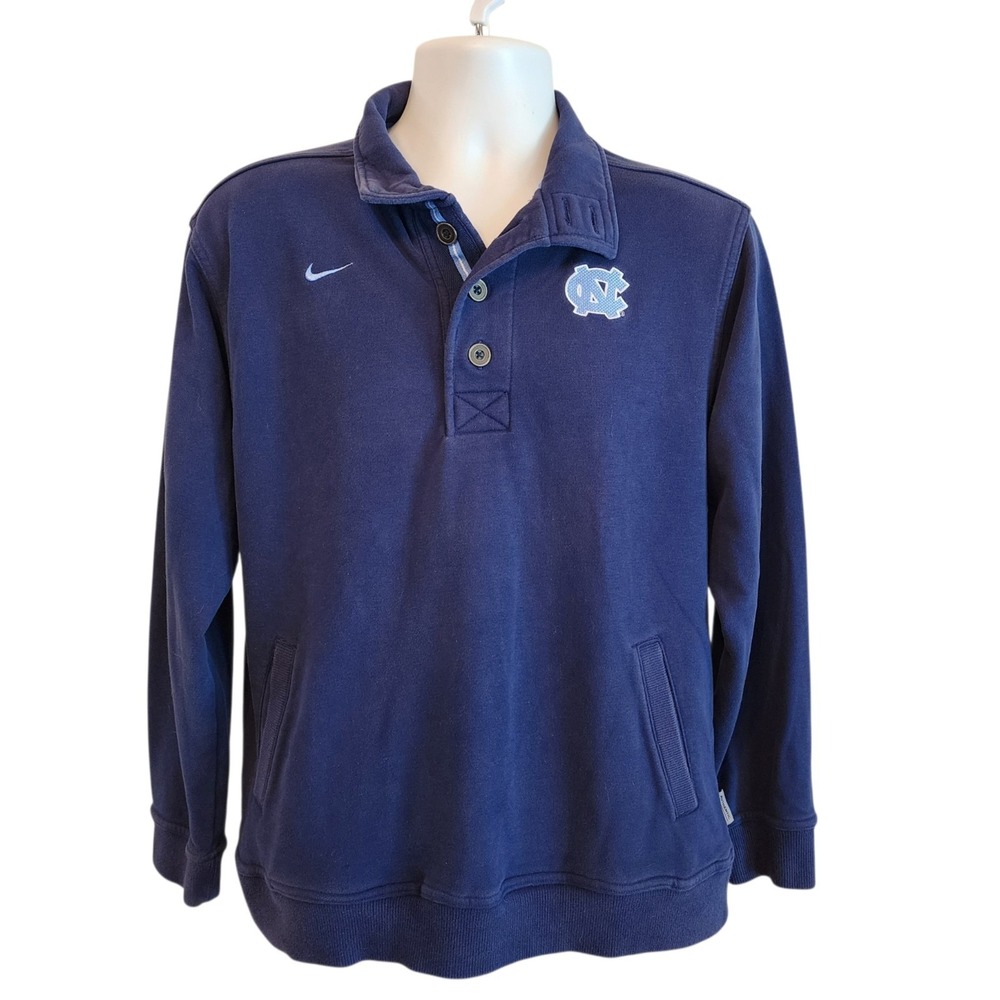 Nike UNC Tar Heels Pullover Sweatshirt Men's Small Blue Long Sleeve NCAA